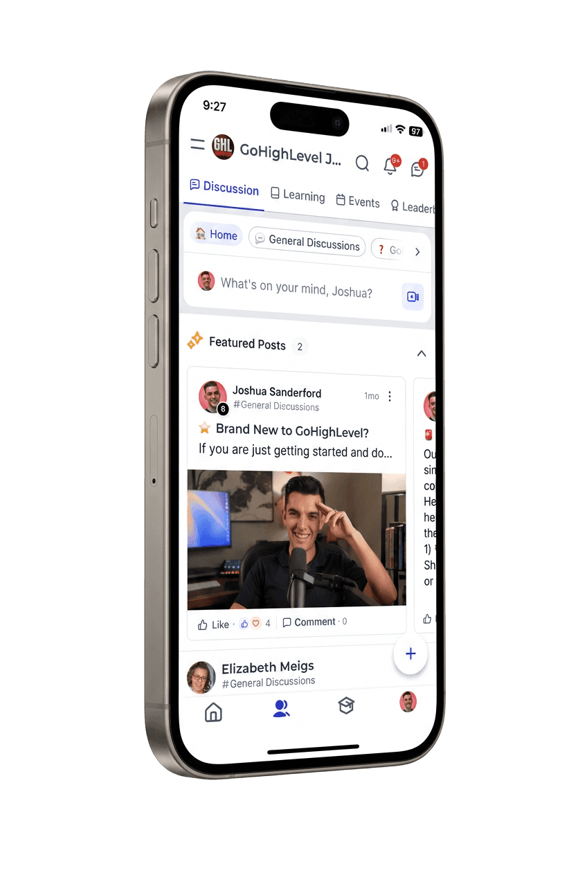 GoHighLevel Jumpstart community on the GoKollab mobile app